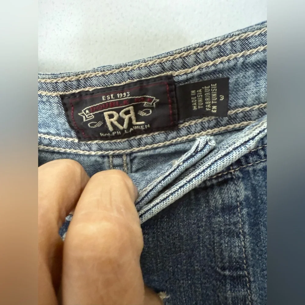 RRL double R Ralph Lauren, chambray, button-down, midi skirt. M - Picture 4 of 9